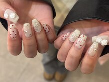 アイネイルズ 天神今泉店(I-nails)/【mami.i】ホワイトラメハート