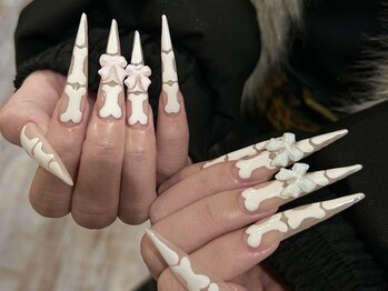 ラサンセリテ(la sincerite)の写真/【長さ出し10本+アート付け放題コース12300円☆】SNSで話題のスーパーロングも当店にお任せ下さい！！