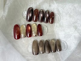 定額ネイル 秋