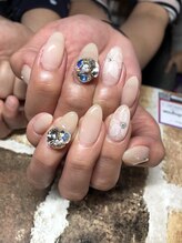 ネイルズビー 国府店(Nail's be)/水彩フラワーネイル