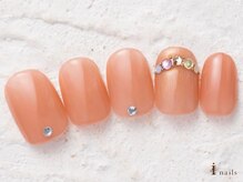 アイネイルズ 横浜WEST店(I-nails)/シンプルストーンネイル7480円