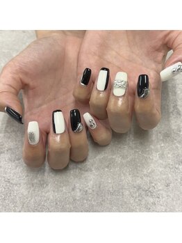 ネイルサロンファストネイルプラス 新宿店(FAST NAIL PLUS)/2025冬ネイル【モノトーン】