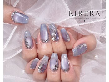 nail salon RIRERA【ワンホンネイル/マグネット/長さ出し/フィルイン/持ち込みOK】の写真/≪十三NEWOPEN≫自爪に優しいジェルチップでの長さ出し◎歴14年の高技術×丁寧な施術で美しいフォルムへ◎