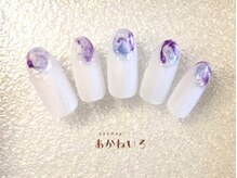 ネイルサロン あかねいろ/梅雨ネイル　ニュアンス