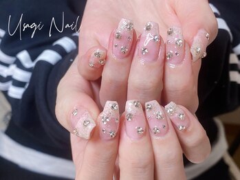 ウサギネイル 新大久保店(usagi nail)/マグネットフレンチ秋可愛い