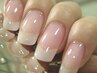 【深爪を自然な健康爪に】グラスネイルで長さ出し+保湿ケア　150分¥24750