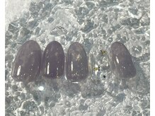 ミュウネイル(miu_nail)/ナチュラル×フラワーネイル