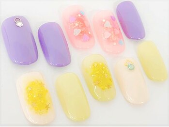 ネイルサロン クイール 小山店(NAIL SALON QUILL)/ワンカラー＋チークネイル