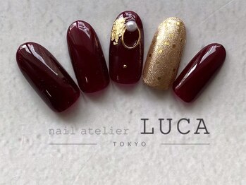 ネイルアトリエルカ(nail atelier LUCA)/L-58 大人上品ボルドーネイル