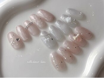 アトリエリン(atelier lin.)の写真/シーンに合わせた指先をご提案◎細かいアート～ニュアンスまでお任せ♪あなただけの特別な指先に。