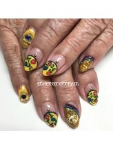 サニーサイドアップ ネイル(Sunny SideUp nail)/mexican pop art flower