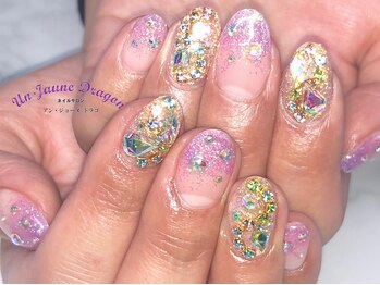 アン ジョーヌドラゴ/【自爪ネイル】パープルネイル