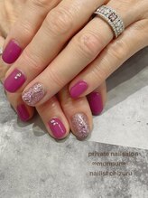 プライベート ネイルサロン マーマ(murmur)/キラキラワンカラー