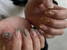 エル(alle.)/夕暮れネイル♪