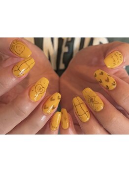 手描きアートが得意なサロン