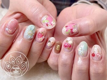 ショコ アンド ラム(Syoko&Lum)の写真/【シンプル系もお任せください!ラメグラ/ワンカラー¥5500♪カラーグラデーション¥6000♪フレンチ¥6600】