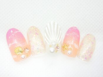 ネイルサロン ロゼオ(Nail salon Roseo)/■渋谷>8990円/マーメイドネイル