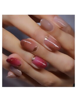 ネイルアディクト(NAIL ADDICT)/オトナofficeネイル☆