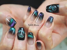 ネイルローズ(NAIL Rose)/薔薇マグネットグラデーション