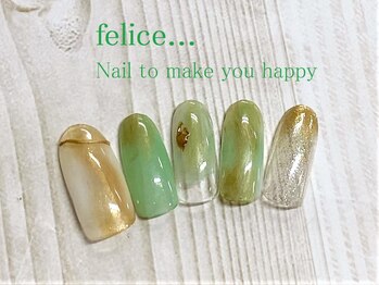 ネイルサロン フェリーチェ(felice)/【定額ネイル】¥7980