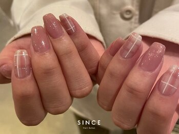 シンス(Since)/チェックネイル