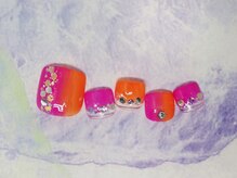 ネイルライフ(NailLife)/ネオン縦グラフット