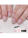 ワンポイント♪桜nail