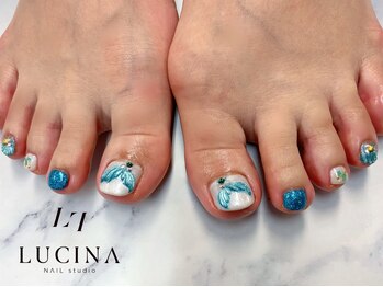 ネイルスタジオ ルキナ(LUCINA)/H-785人魚のしっぽネイル