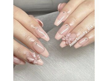 アモールビューティー 新宿店(Amor Beauty)/チップ長さだしフレンチ