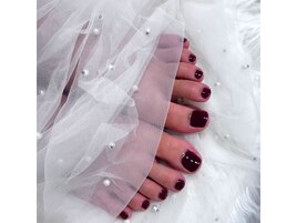 フットネイル/ワインレッド