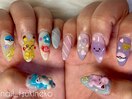 ★可愛推し3Dポケモンネイル★