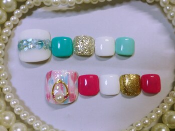ネイル サロン ラグゼ(Nail Salon Luxe)/フットネイル　10000円