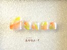 夏色フット　ビー玉ネイル