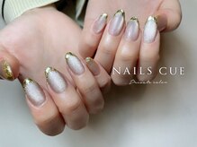 ネイルズキュー(NAILS CUE)/シルバーラメネイル
