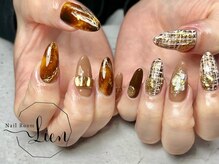 ネイルルーム リアン(NailRoom Lien)/べっ甲×ツィード