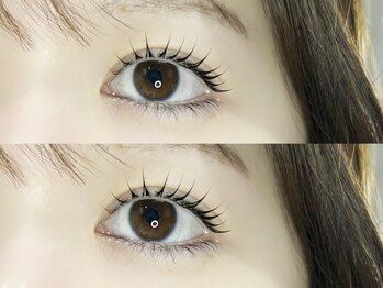 アール(R)の写真/【自まつ毛ダメージ軽減】イメージや好みに合わせて本数をご提案◎程良い束感で目力UP★理想の目元に♪