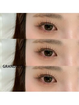 ネイルアンドアイラッシュ グランジュテ(GRANDJETE)/上下まつげパーマ　¥7000～
