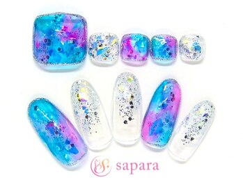 津田沼ネイルサロン サパラ(sapara)/ハンドフットセット定額¥11,499
