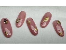 スピードネイル アンド アイ 宮交シティ店/#238 &nbsp;【ピンク×ゴールド】