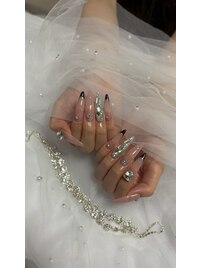 ピンクラメネイル/結婚式ネイル