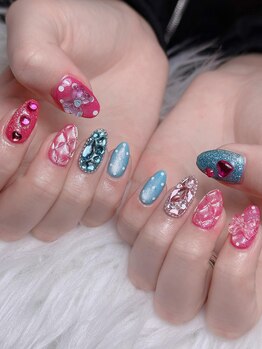 チップアートやりパーツつけ放題