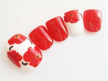 幻之花ネイル/フラワーアートフットネイル