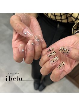 イベル 京橋店(ibelu)/ヒョウ柄ネイル