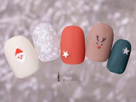 クリスマスアートネイル8480円