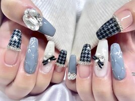 千鳥柄ネイル