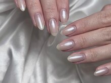 ケー 渋谷店(K)/【ジェル】ホワイトミラー