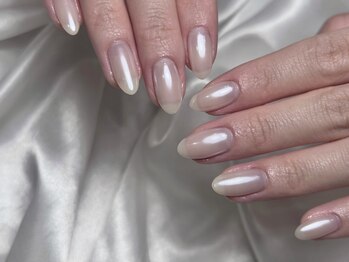 ケー 渋谷店(K)/【ジェル】ホワイトミラー