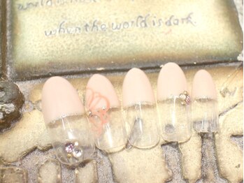 ネイルサロン ティディ(TIDY)/オフィス×手描きフラワー