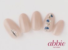 ネイルサロンアビー 北千住店(abbie)/北欧クラシカルフラワー￥9350