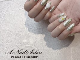 21/5/15　green×３Dネイル